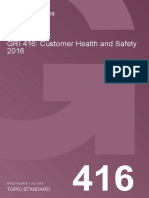 GRI 416 - Customer Health and Safety 2016