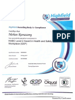 HABC Certificate