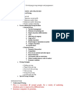 Objectives of Pricing