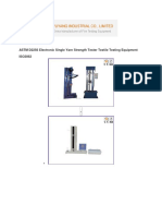 ASTM D2256 Electronic Single Yarn Strength Tester Textile Testing Equipment ISO2062