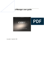 Coby Media Manager User Guide: Last Update: September 2008