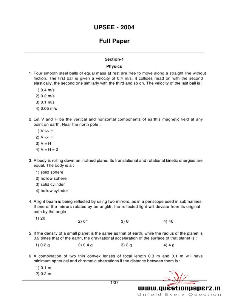 What Is Upsee Previous Year Question Paper? – JPUOYG