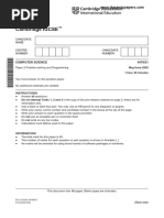 Cambridge IGCSE: Computer Science 0478/21