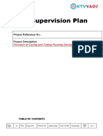 Site Supervision Plan For Tubular Inspection Services