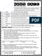 Arms Race Worksheet