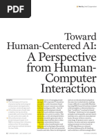 Toward Human-Centered AI:: A Perspective From Human-Computer Interaction