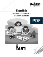 English: Quarter 3 - Module 2: Homographs