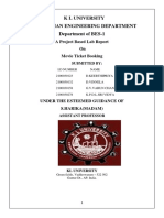 KL University Engineering Students' Movie Ticket Booking System Report