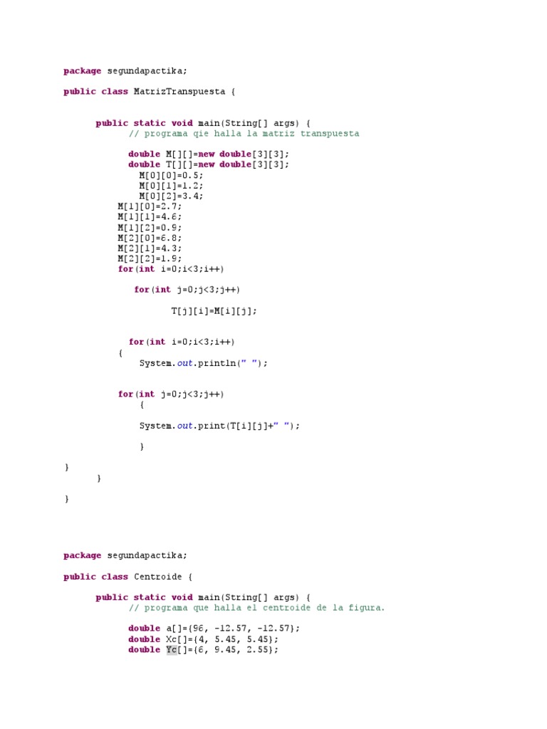 Ejercicios de Java en Eclipse | PDF | Métodos y materiales de enseñanza ...