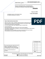 Accounting: Cambridge International Examinations International General Certificate of Secondary Education