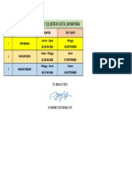 Jadwal Bintek, Test Event, Pabbsi