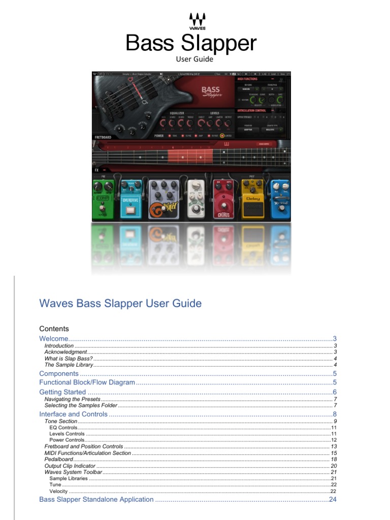 Bass Slapper User Guide PDF Equalization (Audio) String Instruments