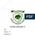 Supw Project: By: Class: 11 Section: C