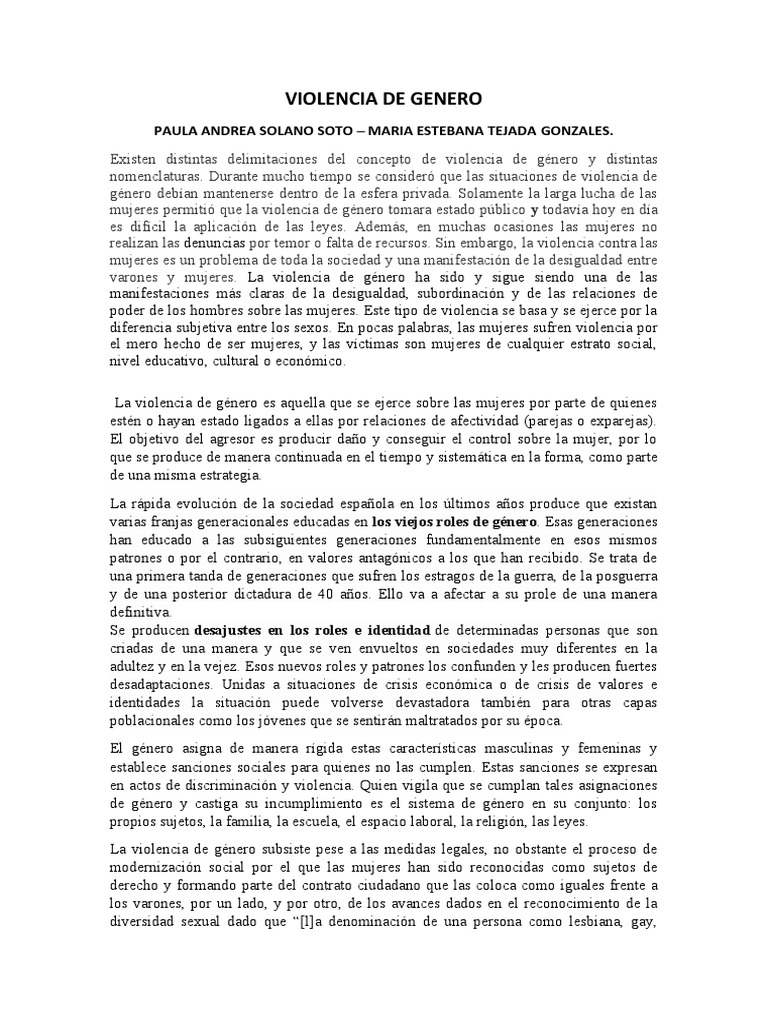 Violencia de género en México: un análisis | PDF | La violencia contra ...