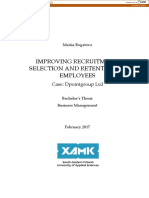 Improving Recruitment, Selection and Retention of Employees: Case: Dpointgroup LTD
