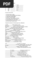 Present Simple Tense Exercises 2022