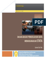 Dasar2 Pengolahan Data DGN STATA - Ed061016