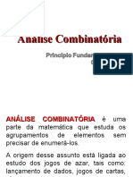 Análise Combinatória - Princípio Fundamental das Contagens