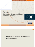 Adimark, Evaluación Gobierno 2010