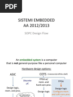 Sistemi Embedded AA 2012/2013: SOPC Design Flow