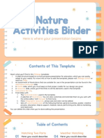 Copia de Nature Activities Binder | by Slidesgo
