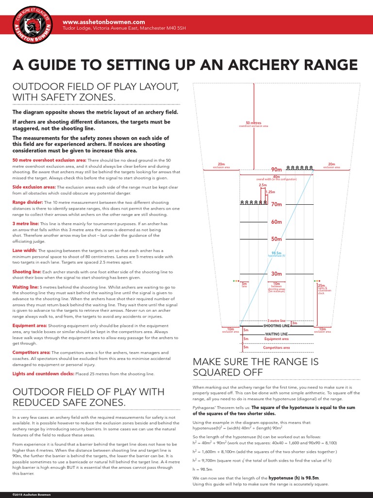 A Guide To Setting Up An Archery Range Outdoor Field of Play Layout