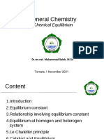 General Chemistry: Chemical Equilibrium