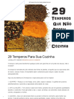 29 Temperos Para Sua Cozinha _ Instituto Gourmet