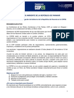 Resumen Ejecutivo Ministerio de Ambiente Cop26