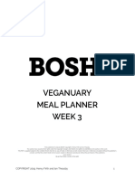 Bosh Veganuary Meal Planner - Week 3