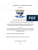 Plan de Markrting de Servicios y Captacion de Clientes para El Consultorio Odontologico