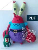 Siriguejo e Plankton tricotados