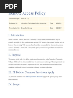 Remote Access Policy