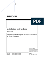 Sirecon: Sirecon Temperature Monitoring With The SIRECON Unit and OPTILUX Tube Units