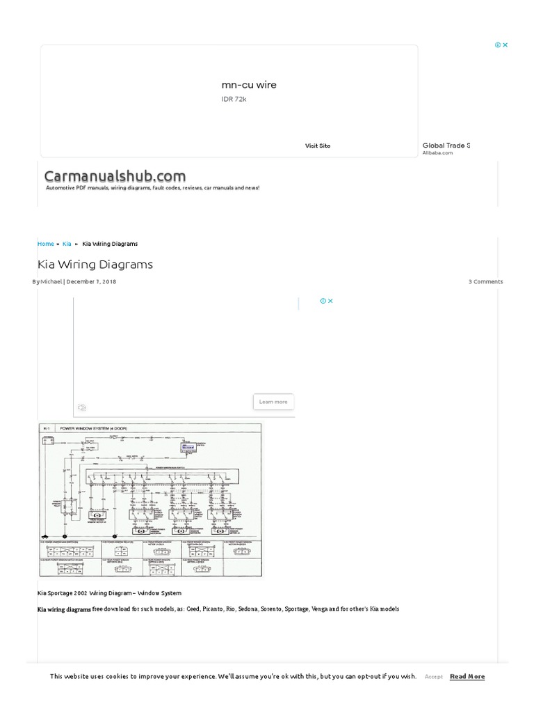 KIA Wiring Diagrams PDF Transport Motor Vehicle