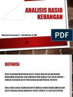 Analisis Rasio Keuangan: Manajemen Keuangan 2 - Dian Maulita, SE., MM