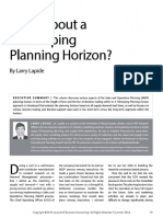 # (Article) What About a Telescoping Planning Horizon (2014)