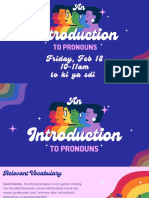 An Introduction To Pronouns