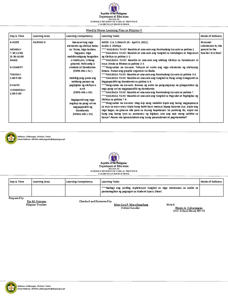 3rd WEEK 2 & 3 | PDF