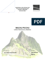 Machu Picchu Caracteristicas Urbanas