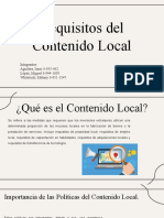 Requisitos de Contenido Local