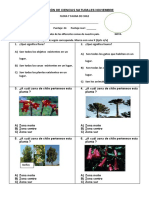 Evaluación de Ciencias Naturales Noviembre