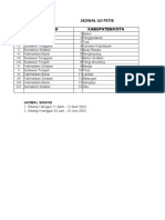 JADWAL UJI PETIK