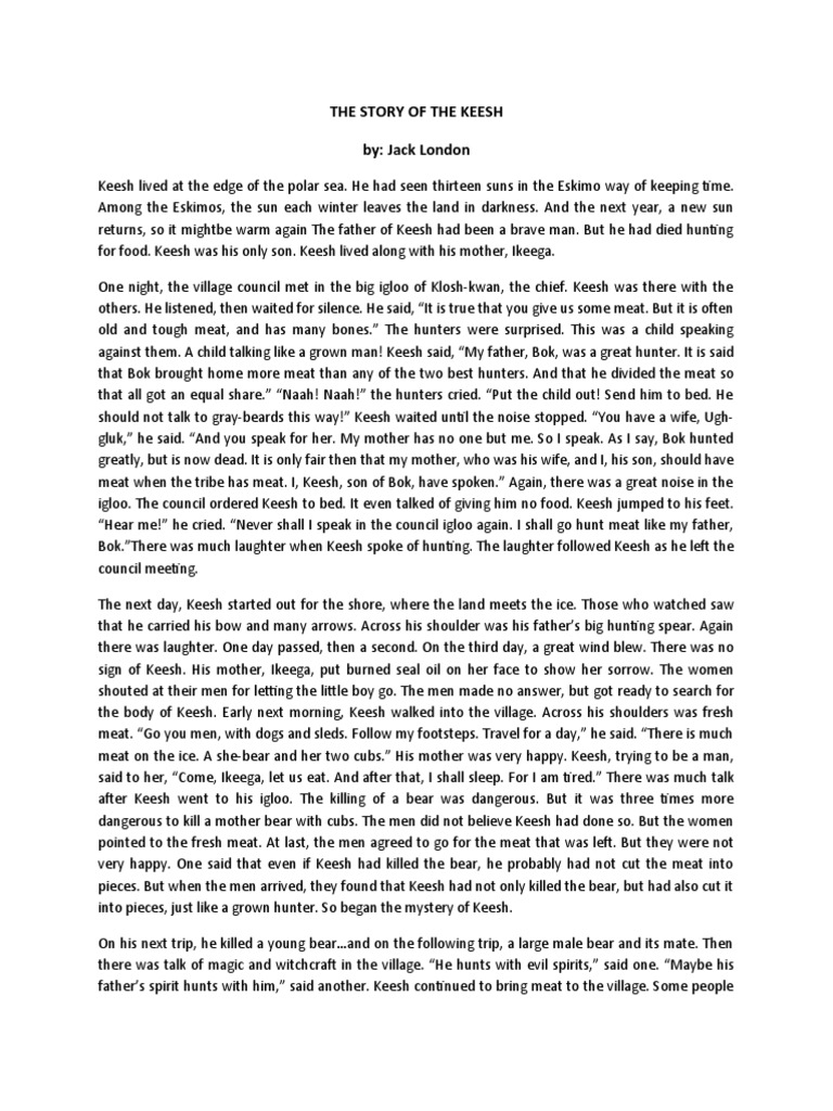 The Story of Keesh PDF