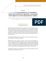 El Derecho A No Incriminarse y Su Vinculación Con Los Actos Posteriores Copenados. Comentarios Sobre Algunos Casos de La Jurisprudencia Chilena