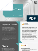 Top Web Analytics Tools: Course code-MKT303