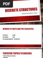 Discrete Structures Lesson 1