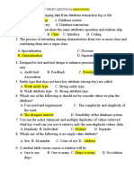 C. Database Restore: Database Levell 3 Coc Theory Question by Abren Endeg