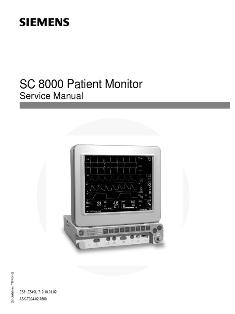 Siemens SC8000 Service Manual PDF Medicine Health Care
