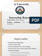 Milion Internship Report